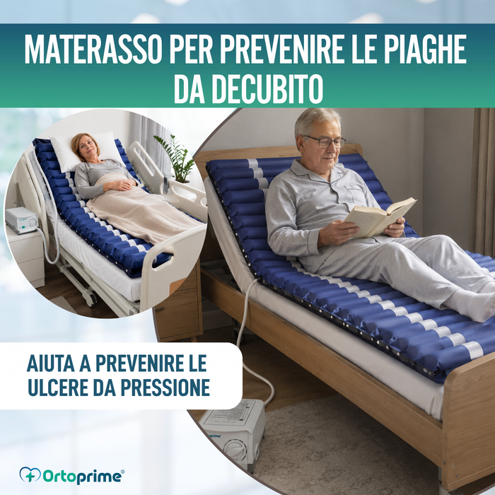 Materasso Antidecubito ad Aria con Compressore Silence per Letto