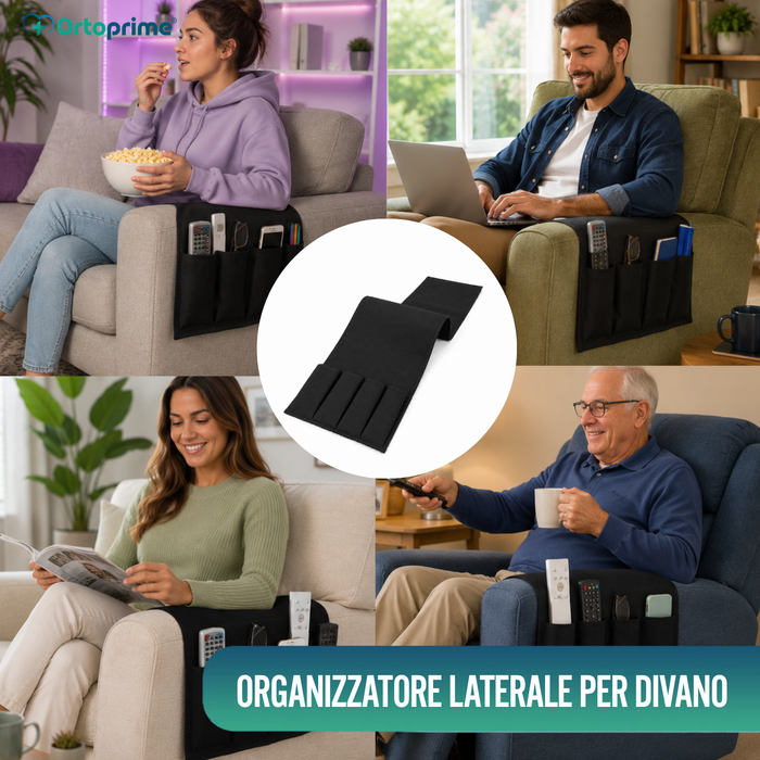 Organizer Bracciolo Poltrona 5 Tasche | Antiscivolo