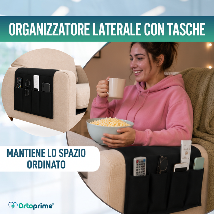 Organizer Bracciolo Poltrona 5 Tasche | Antiscivolo