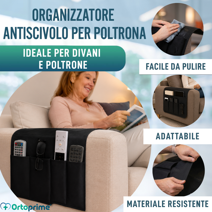 Organizer Bracciolo Poltrona 5 Tasche | Antiscivolo