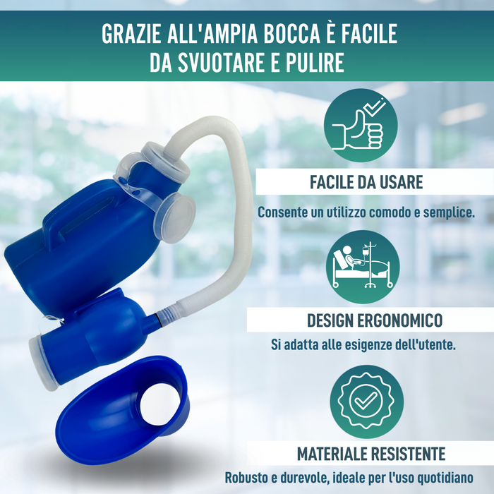Orinatoio portatile unisex 1200 ml per adulti e bambini