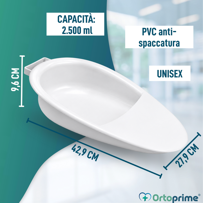 Padella per Adulti 2,5 Litri | Pappagallo Unisex per Letto