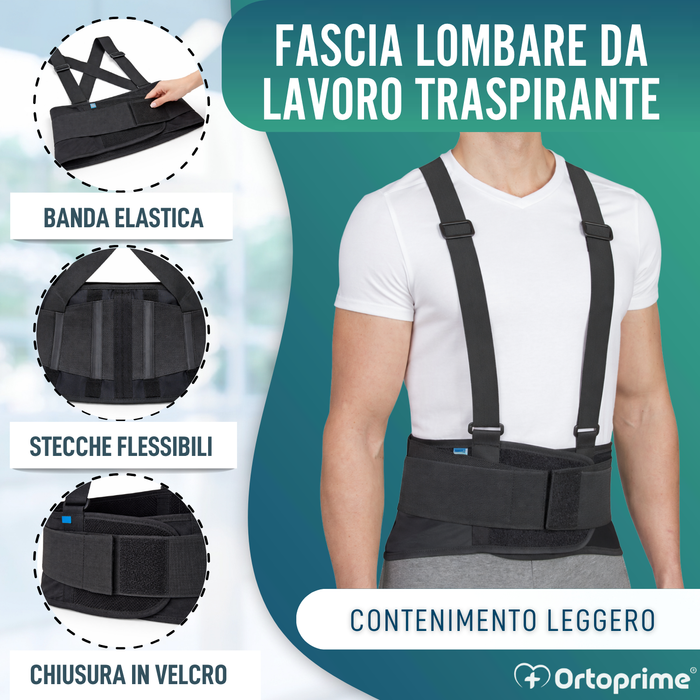 Fascia Lombosacrale da Lavoro | Ortesi Regolabile