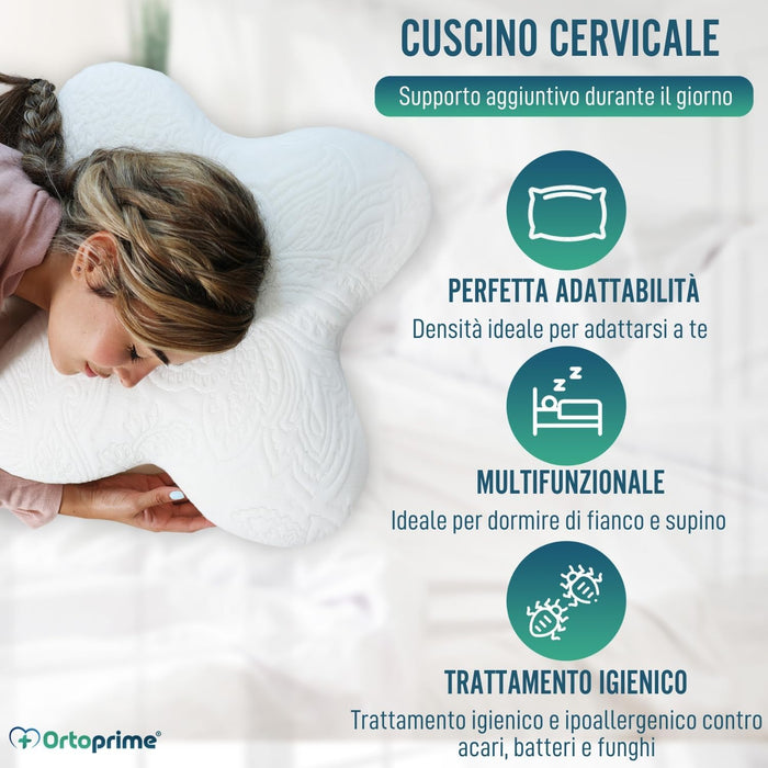 Cuscino a Farfalla in Memory Foam con Effetto Memoria Adattabile