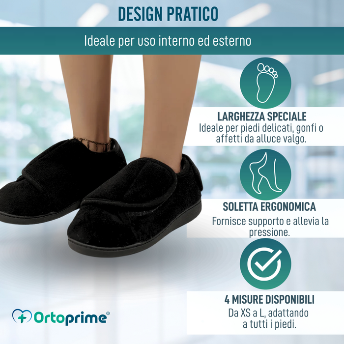 Scarpe per Piedi Larghi Unisex | Calzature Larghe Fodera in Pile