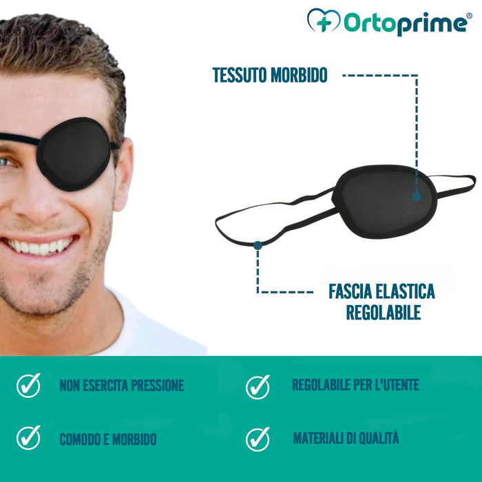 Patches per Occhi con Fascia Regolabile | Pacco di Due Unità