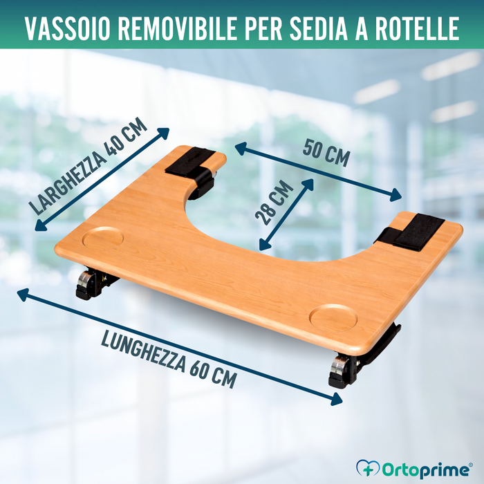 Vassoio per Sedia a Rotelle | Tavolino Portabicchieri