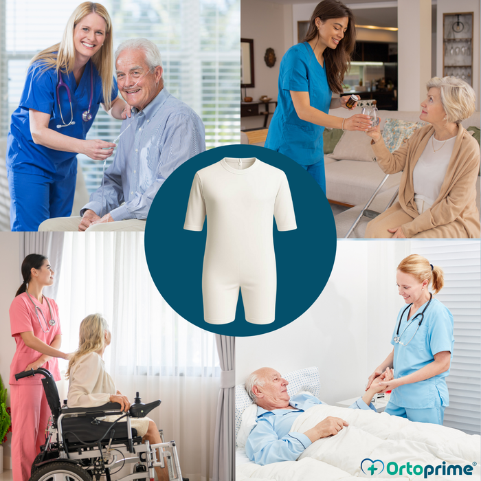 Pigiama Antincontinenza Manica Corta Unisex | Adulti