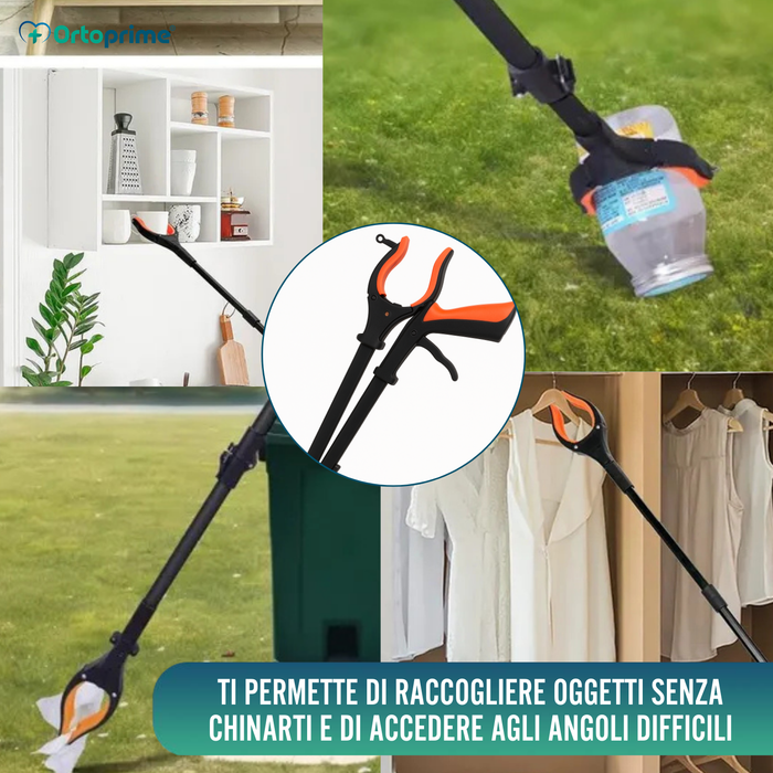Pinza Raccogli Oggetti con Immagnete e Luce LED | Pieghevole