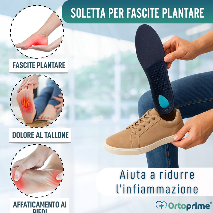 Plantari ortopedici per fascite plantare | 3 misure