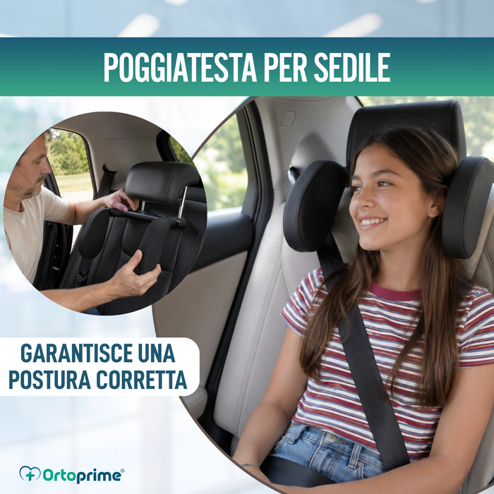 Poggiatesta Auto per Sedile Posteriore | Ribaltabile