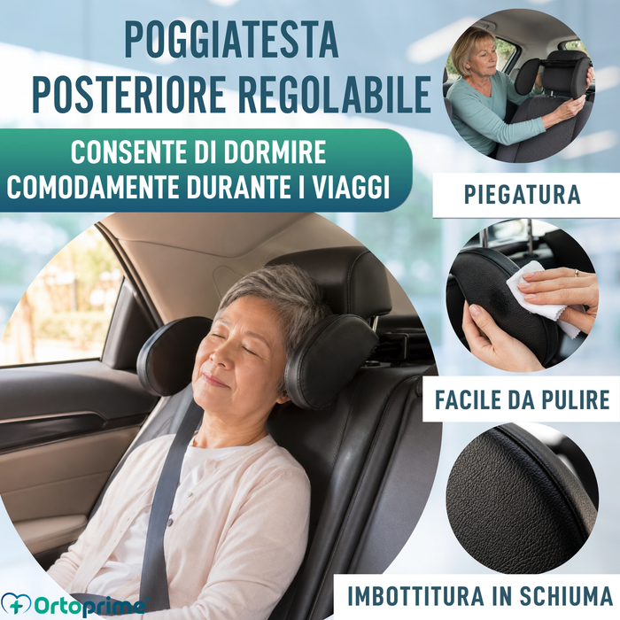 Poggiatesta Auto per Sedile Posteriore | Ribaltabile
