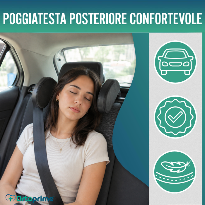 Poggiatesta Auto per Sedile Posteriore | Ribaltabile
