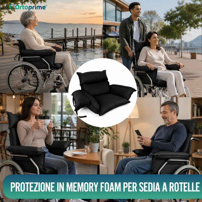 Protettore Antidecubito Cuscino per Sedia a Rotelle e Poltrona Relax
