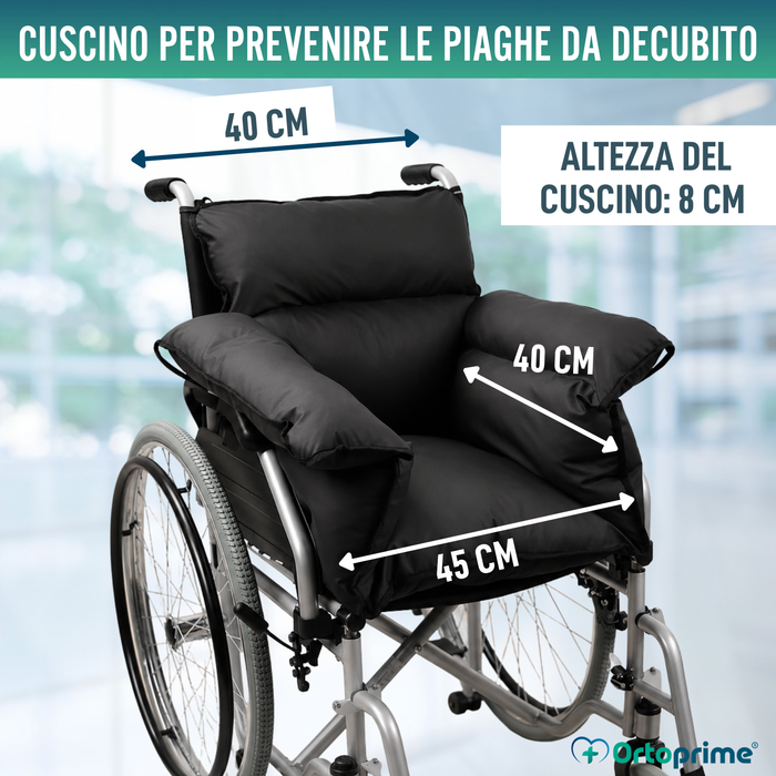 Protettore Antidecubito Cuscino per Sedia a Rotelle e Poltrona Relax