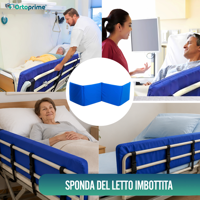 Protettore Imbottito per Paracolpi Letto Anti-caduta