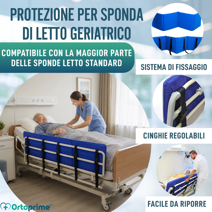 Protettore Imbottito per Paracolpi Letto Anti-caduta
