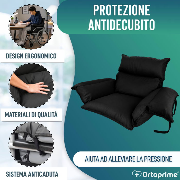Protettore Antidecubito Cuscino per Sedia a Rotelle e Poltrona Relax