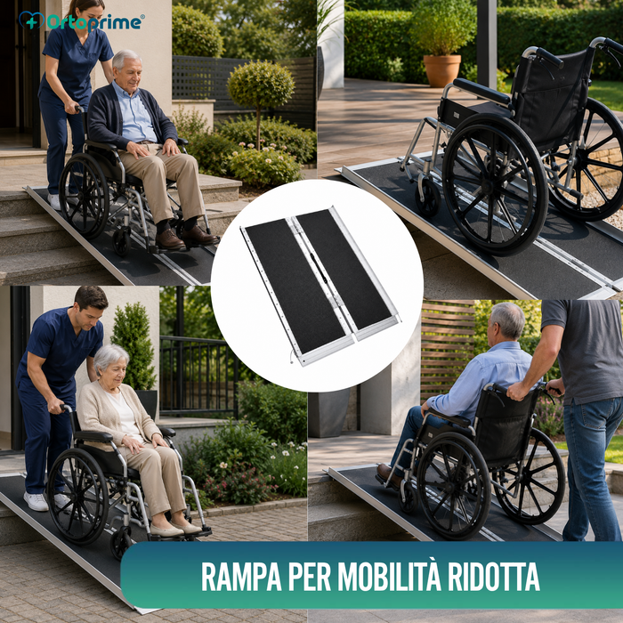Rampa per Sedia a Rotelle Pieghevole Saliscale Portatile