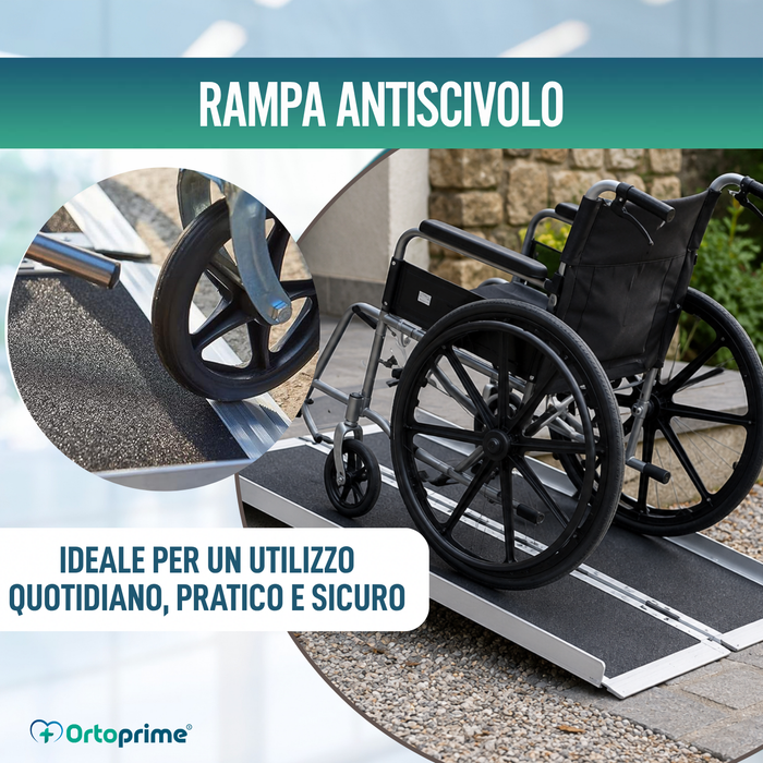 Rampa per Sedia a Rotelle Pieghevole Saliscale Portatile