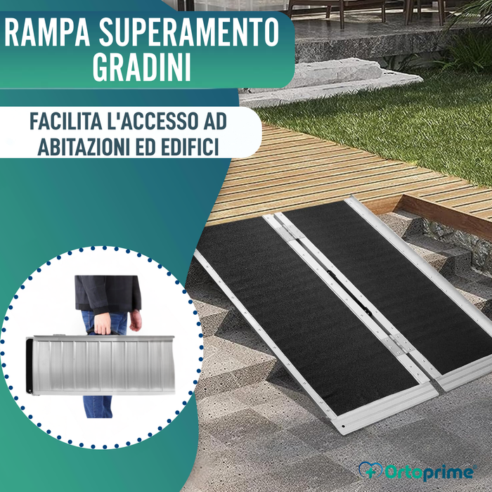 Rampa per Sedia a Rotelle Pieghevole Saliscale Portatile
