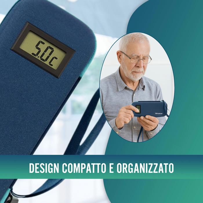 Astuccio per Insulina con Termometro | Frigorifero Diabetici