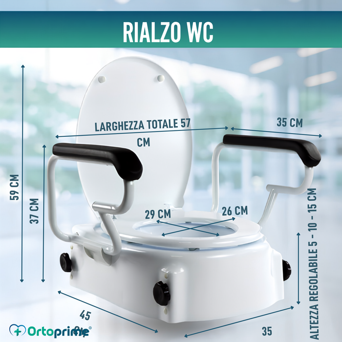Sollevatore WC Inclinabile OrtoPrime Comfort