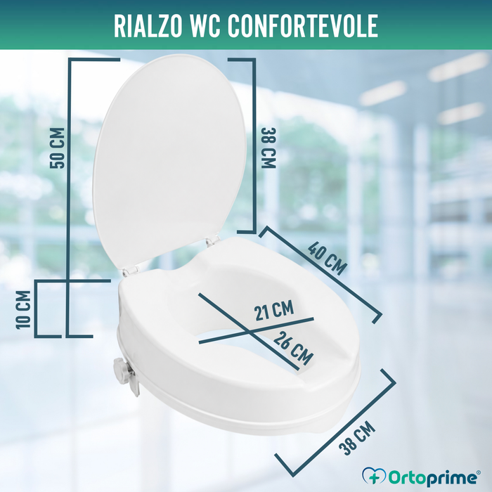 Rialzo water con Coperchio 10 cm | Universale