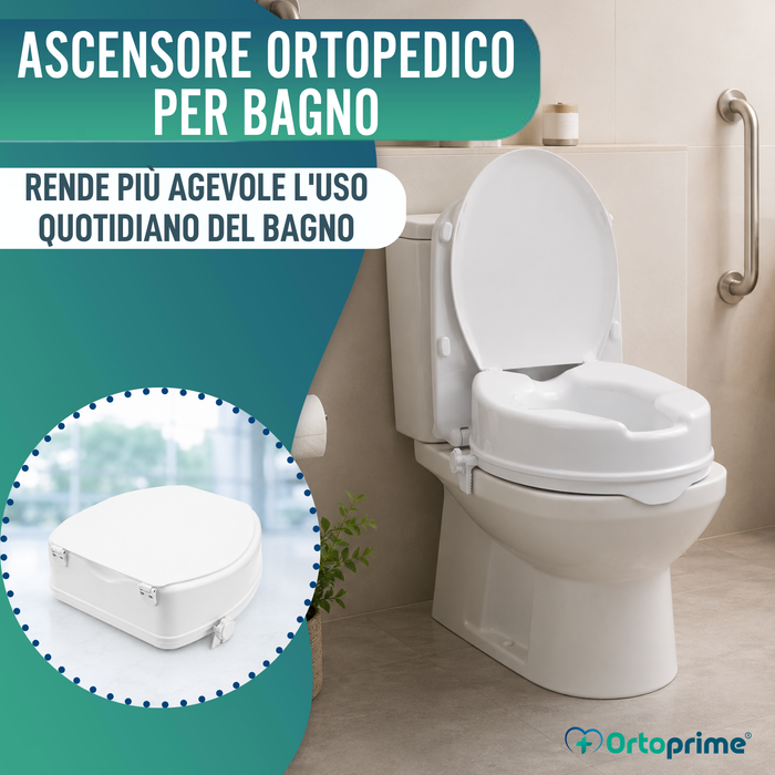 Rialzo WC con Coperchio 10 cm | Universale