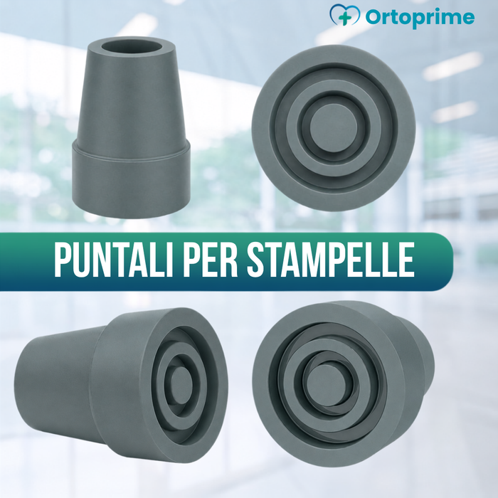 Puntale Antiscivolo per Bastone e Stampella | 2 pz