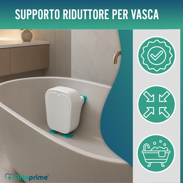 Supporto Riduttore per Vasca con Ventose | Adattabile