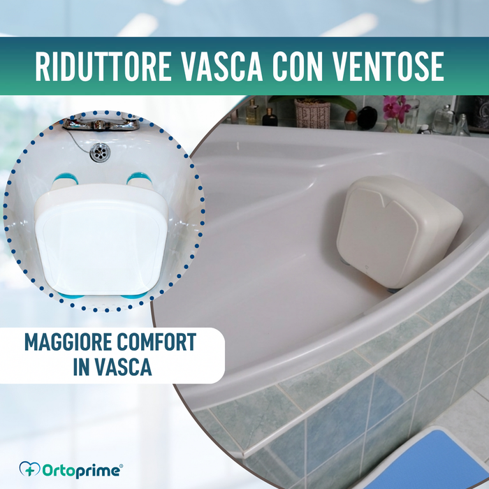 Supporto Riduttore per Vasca con Ventose | Adattabile