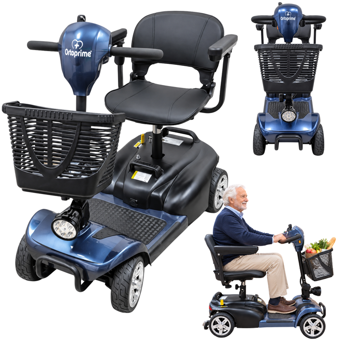 Scooter Elettrico Smontabile 4 Ruote | Batteria Estraibile