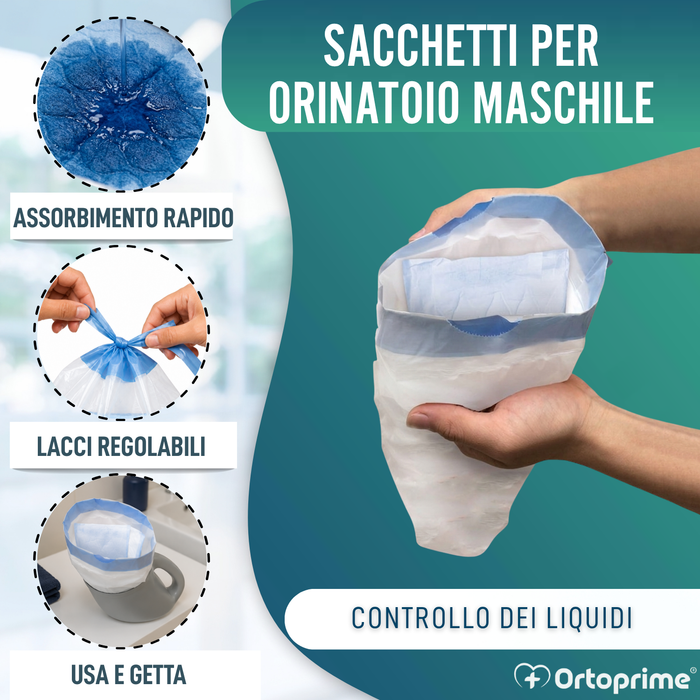 Sacchetti Igienici Monouso per Orinali Maschili 600 ml