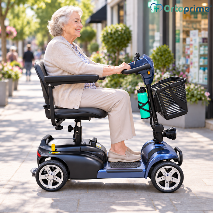 Scooter Elettrico Smontabile 4 Ruote | Batteria Estraibile