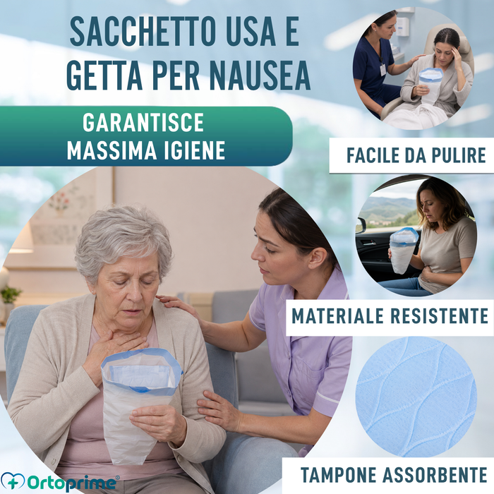 Sacchetti Igienici Monouso per Vomito | Confezione 20