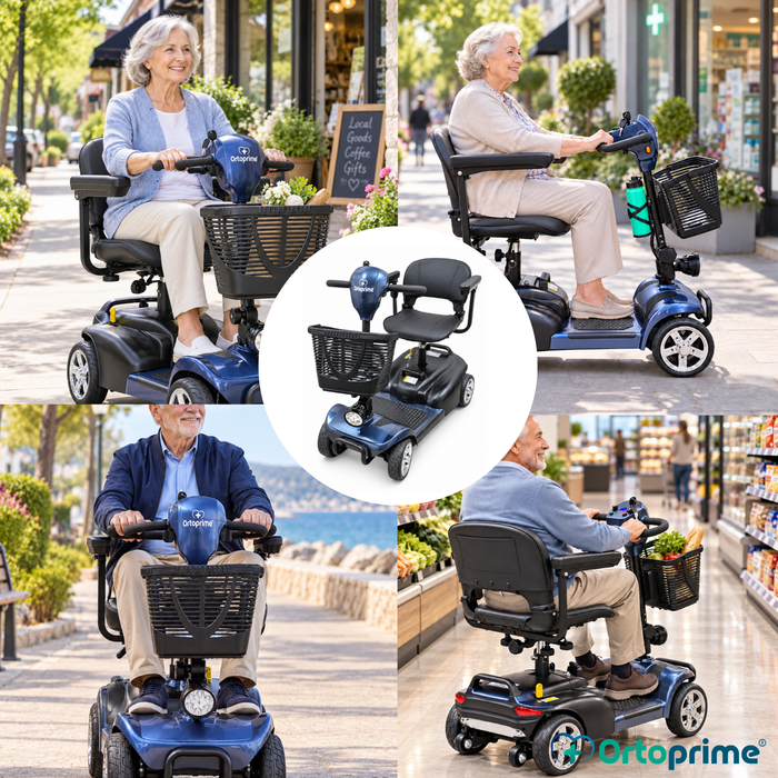 Scooter Elettrico Smontabile 4 Ruote | Batteria Estraibile