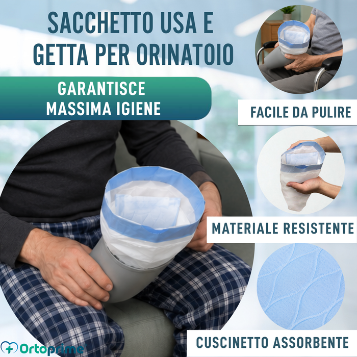 Sacchetti Igienici Monouso per Orinali Maschili 600 ml