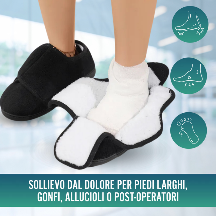 Scarpe per Piedi Larghi Unisex Calzature Larghe Fodera in Pile