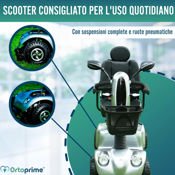 Scooter Elettrico per Adulti | Sospensioni Integrali 4 Ruote