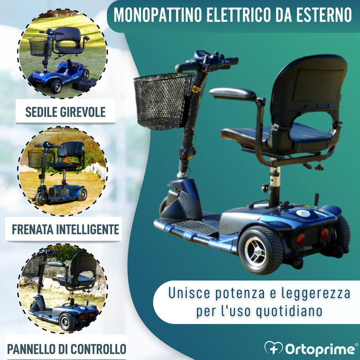 Scooter Elettrico con Sistema Stand Up | 3 Ruote