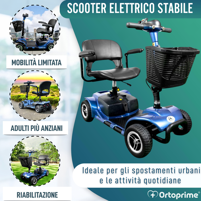 Scooter per Mobilità Ridotta Smontabile | 4 Ruote
