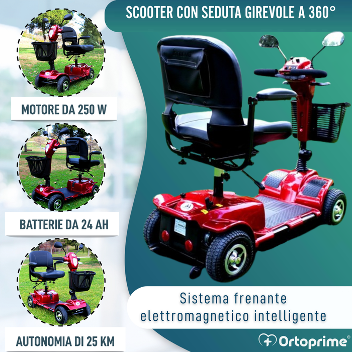 Scooter Elettrico per Disabili | Doppia Ammortizzazione