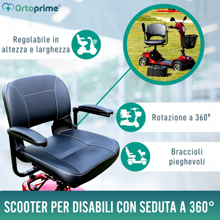 Scooter per Mobilità Ridotta Pieghevole | Sospensione Integrale