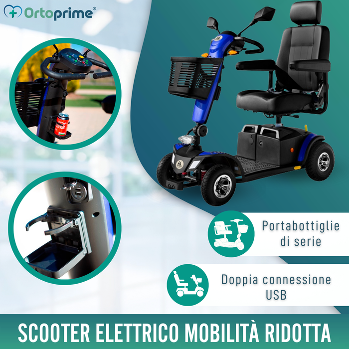 Scooter per Disabili Compatto | Sospensione Integrale