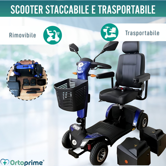 Scooter per Disabili Compatto | Sospensione Integrale