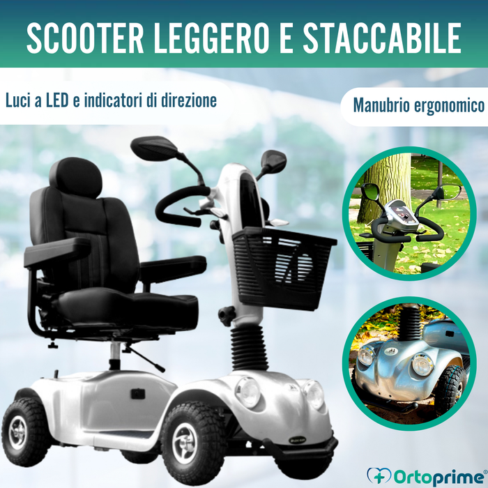 Scooter Elettrico per Adulti | Sospensioni Integrali 4 Ruote