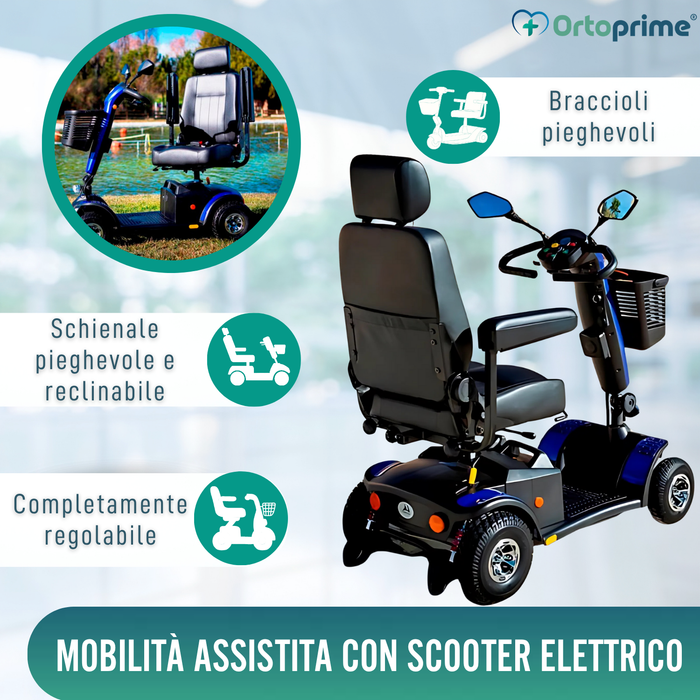 Scooter per Disabili Compatto | Sospensione Integrale