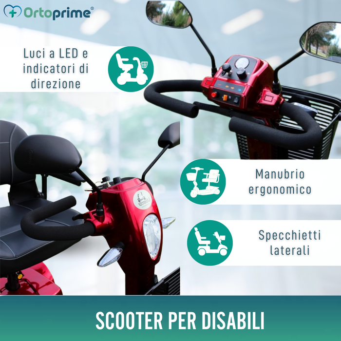 Scooter Elettrico per Disabili | Doppia Ammortizzazione