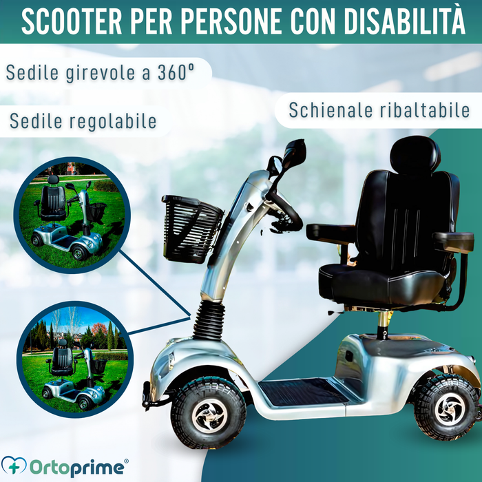 Scooter Elettrico per Adulti | Sospensioni Integrali 4 Ruote